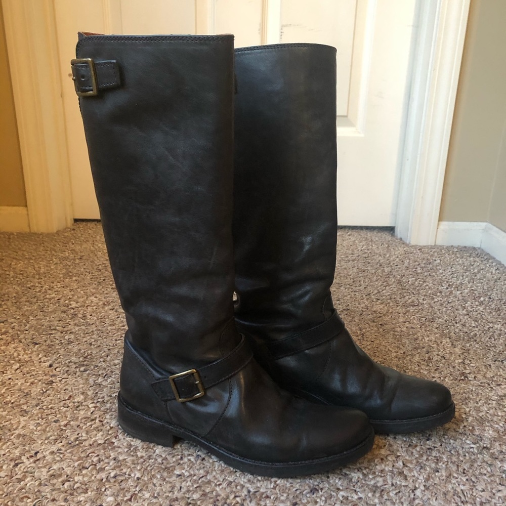 J Crew Vintage Tall Leather Riding Boots